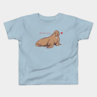 This Walrus Loves You Kids T-Shirt